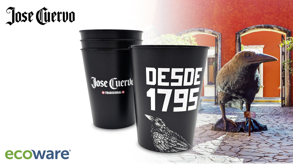 Biodegradable Agave Cups Orange Peel for José Cuervo